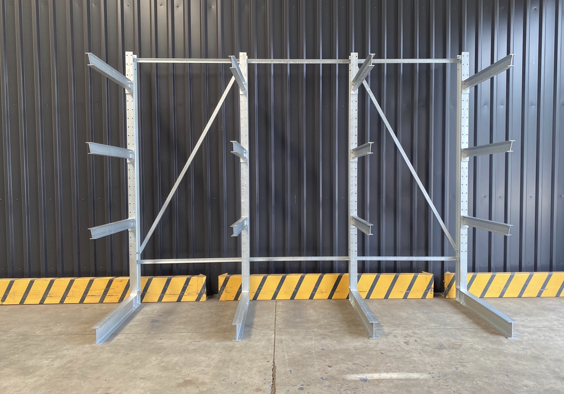 Kragarmregal, Langgutregal , Neuware H: 300cm - 750 kg/Arm - Fuß + 3