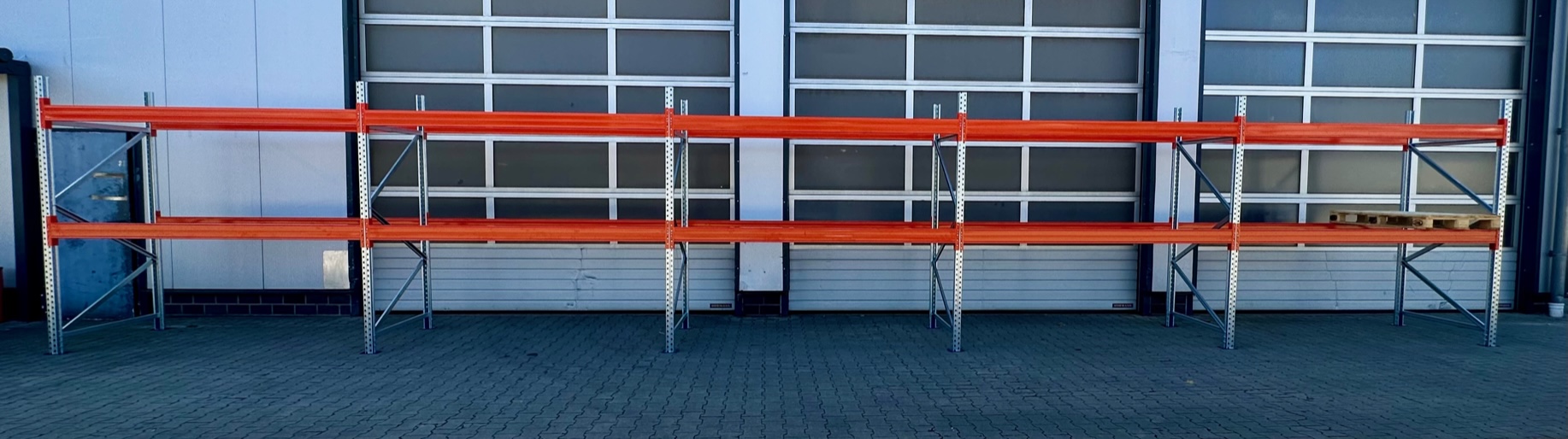 Palettenregal ca. 100,16 lfm - H: 250cm - Fachlast: 1800 kg