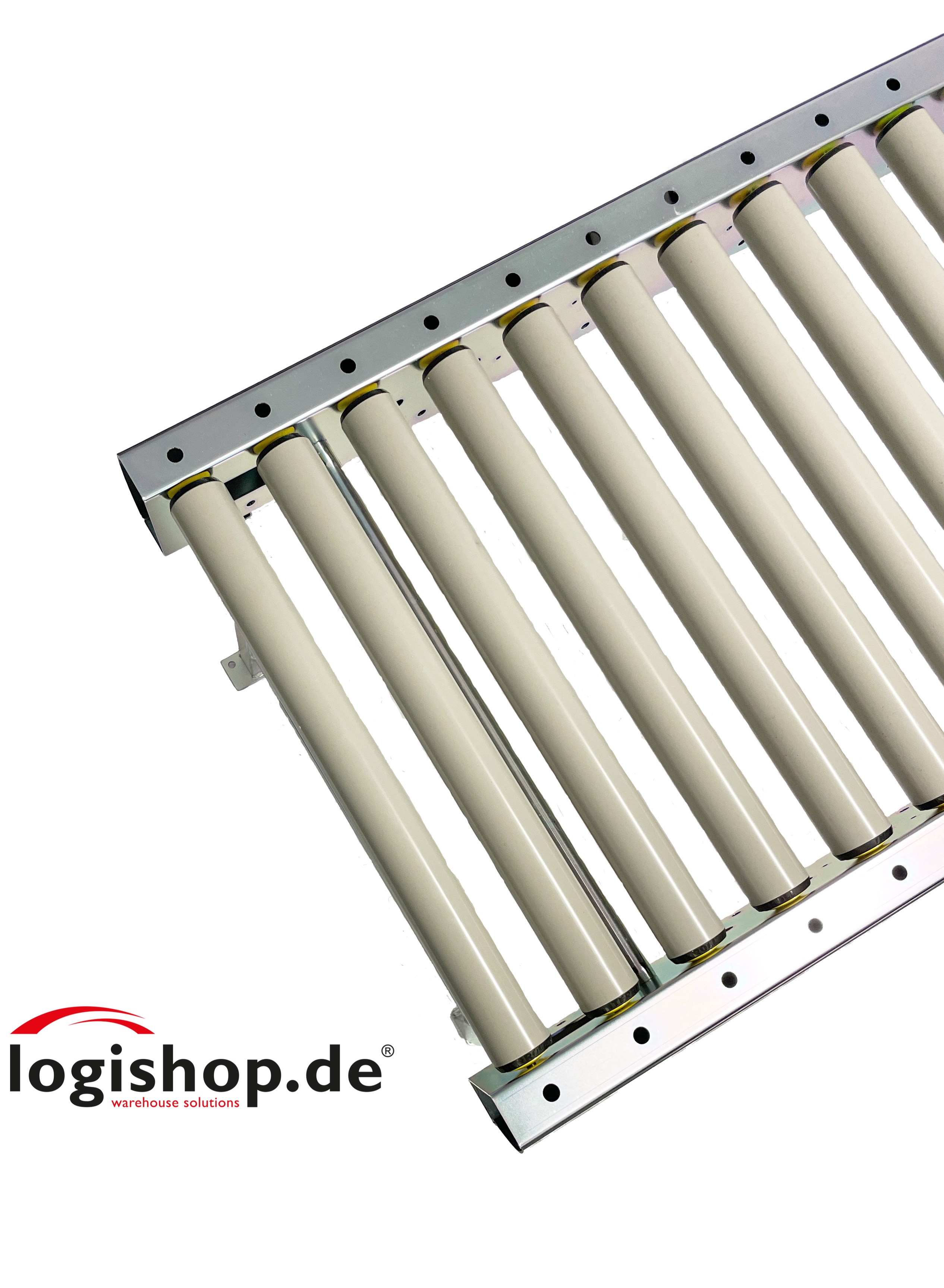 5,76 m Schwerkraft Rollenbahn NB 830mm mit KU - Rolle