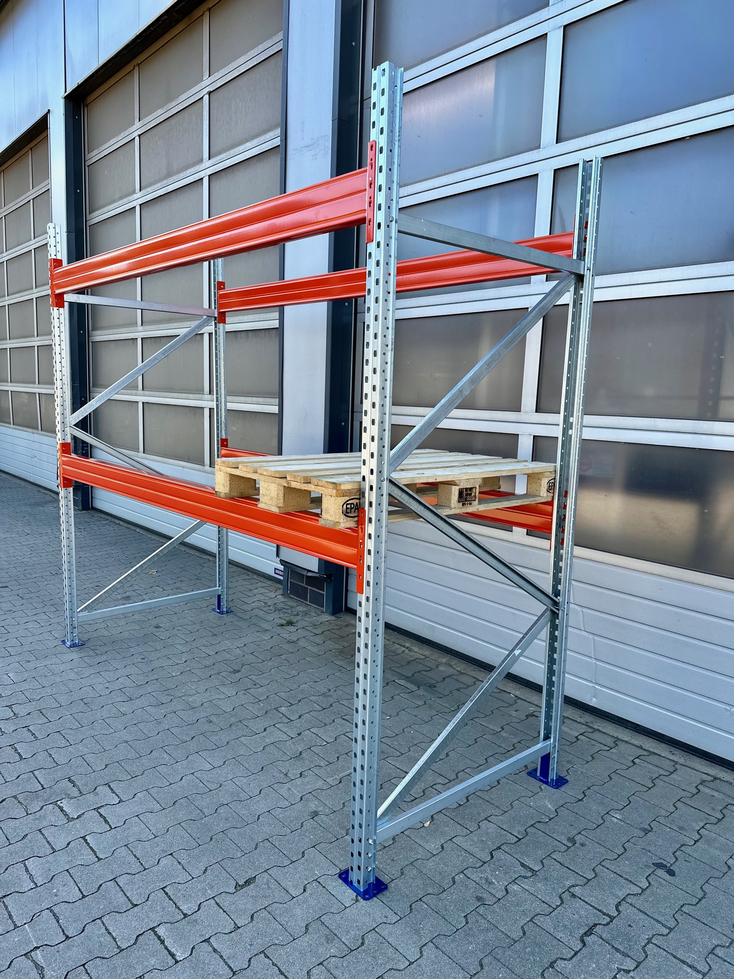 Grundfeld Palettenregal ca. 2,90 lfm - H: 250cm - Fachlast: 3000 kg