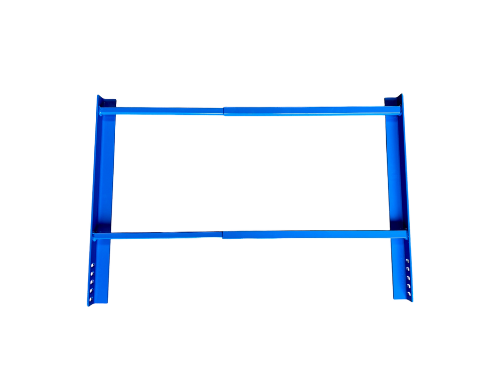 Endrahmenerhöhung universal für Palettenregale | Tiefe 600–1100 mm | 500 mm Schutzhöhe