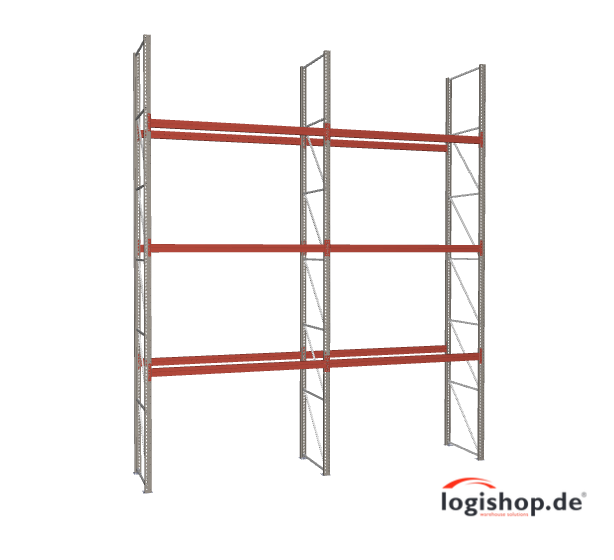 Palettenregal ca. 5,70 lfm - H: 650cm - Fachlast: 3000 kg